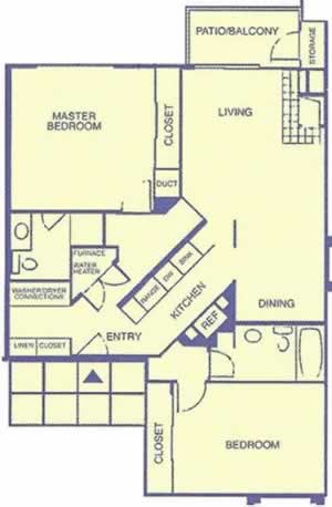Two Bedroom / Two Bath*