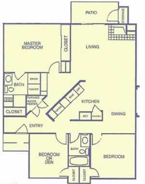 Three Bedroom / Two Bath*