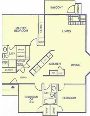 Three Bedroom / Two Bath*